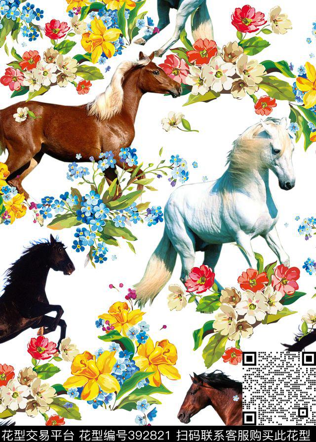 休闲动物数码印花华亿平台下载（图片编号: 392821） - 瓦栏（Walan）