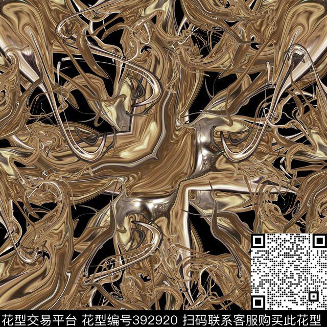 抽像定位花数码印花华亿平台下载（图片编号: 392920） - 瓦栏（Walan）