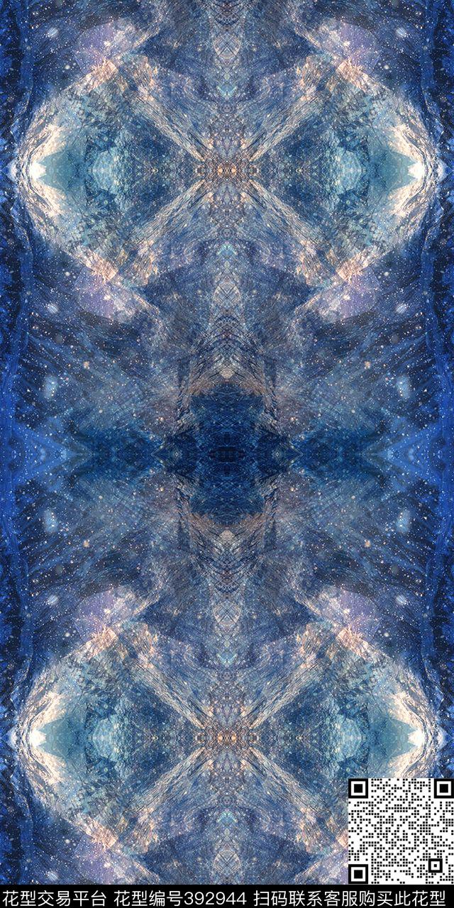 华亿平台抽象四方连续数码印花华亿平台下载（图片编号: 392944） - 瓦栏（Walan）