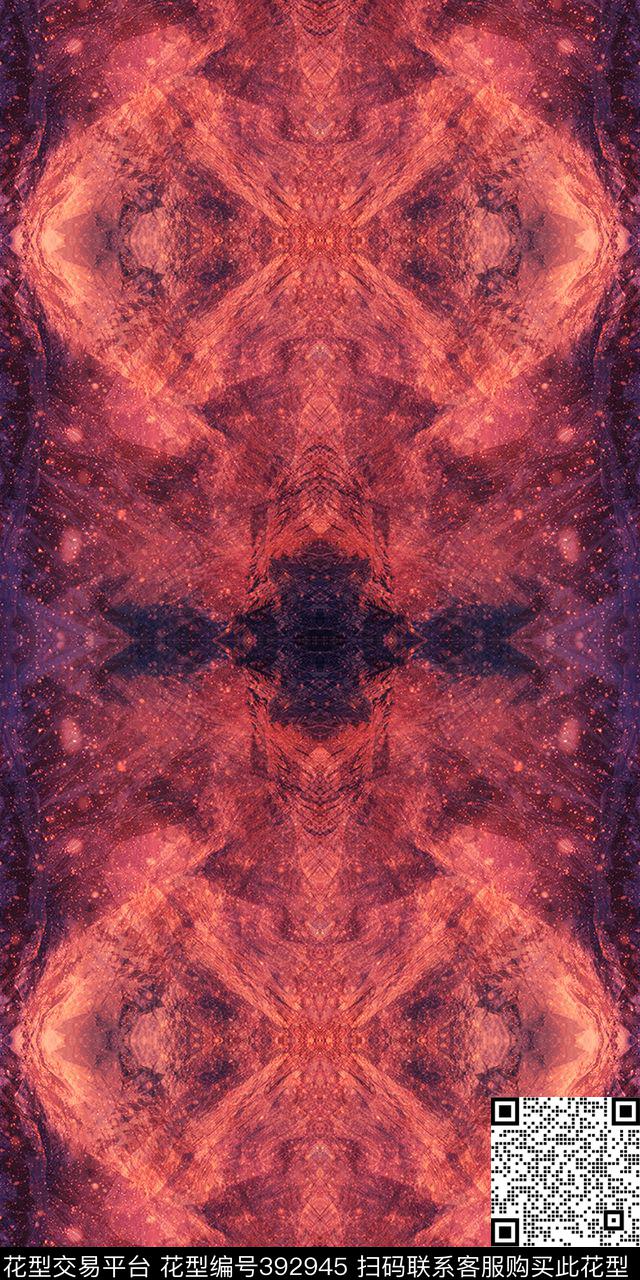 华亿平台抽象四方连续数码印花华亿平台下载（图片编号: 392945） - 瓦栏（Walan）