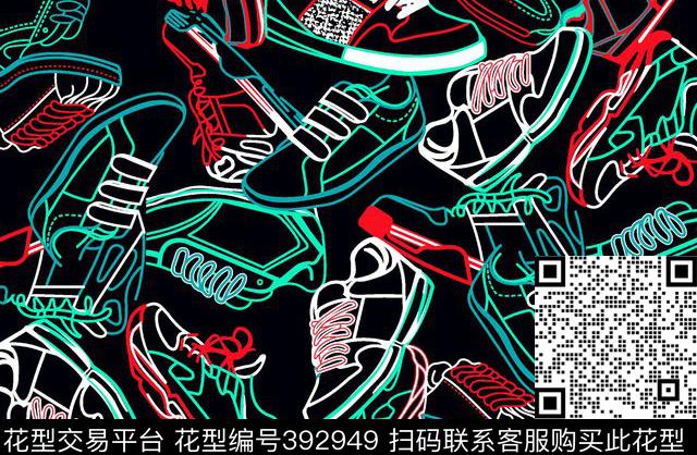 清新抽象传统印花华亿平台下载（图片编号: 392949） - 瓦栏（Walan）