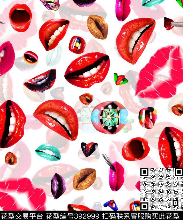 多彩时尚休闲数码印花华亿平台下载（图片编号: 392999） - 瓦栏（Walan）