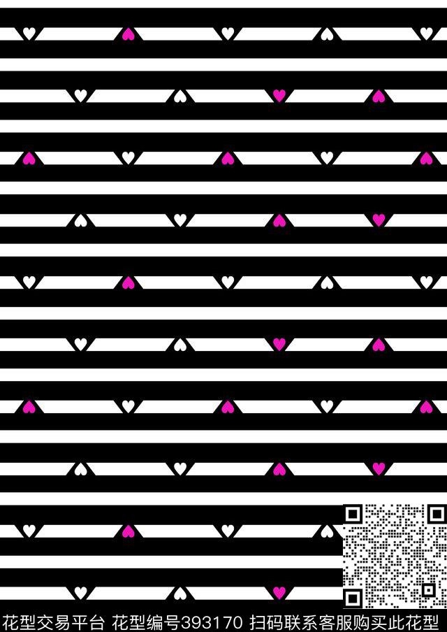 黑白条子黑白星形时尚泳装传统印花华亿平台下载（图片编号: 393170） - 瓦栏（Walan）