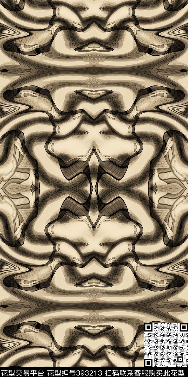 华亿平台抽象四方连续数码印花华亿平台下载（图片编号: 393213） - 瓦栏（Walan）