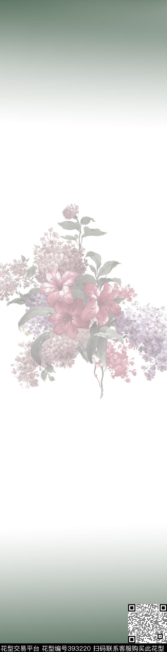 复古花卉传统印花华亿平台下载（图片编号: 393220） - 瓦栏（Walan）