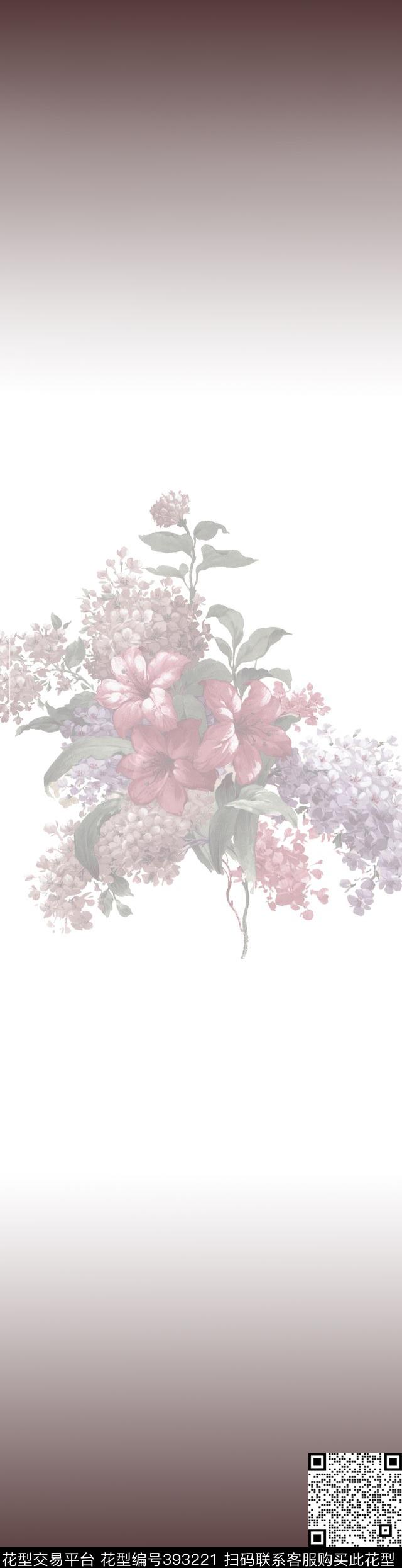 复古花卉传统印花华亿平台下载（图片编号: 393221） - 瓦栏（Walan）