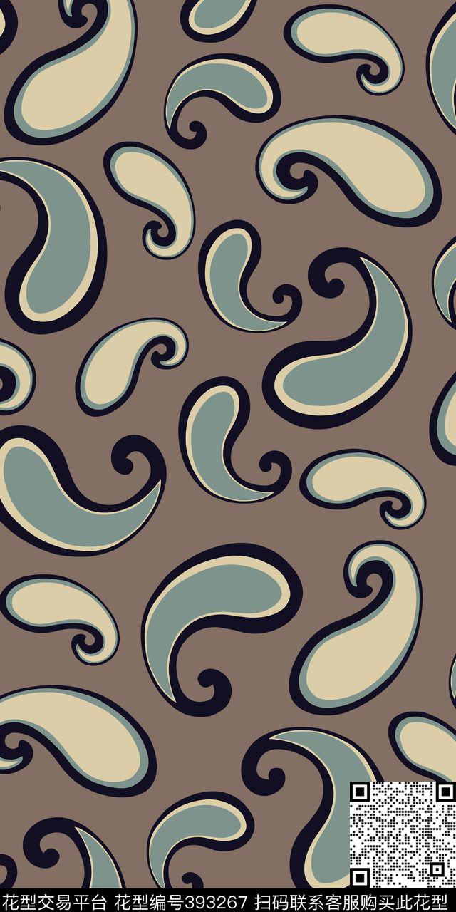 简约时尚腰果传统印花华亿平台下载（图片编号: 393267） - 瓦栏（Walan）