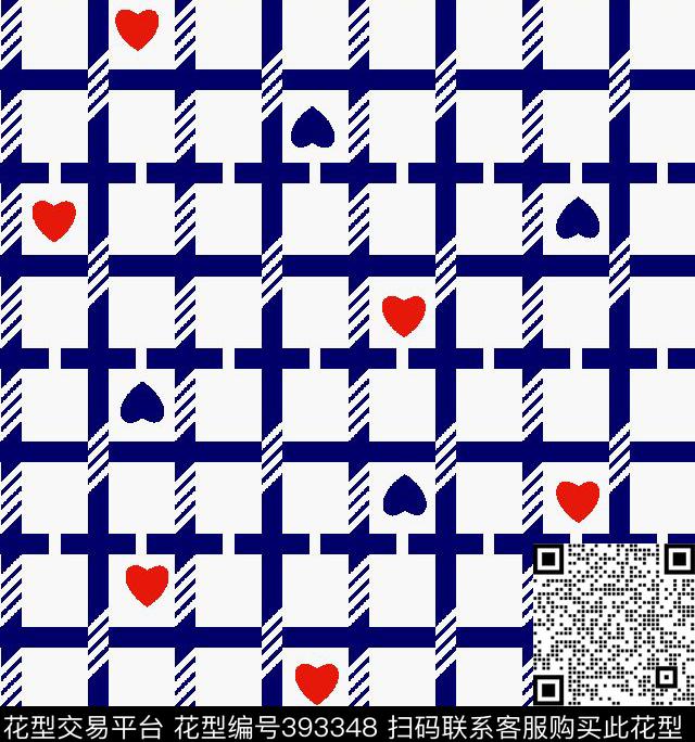 时尚大气格子传统印花华亿平台下载（图片编号: 393348） - 瓦栏（Walan）