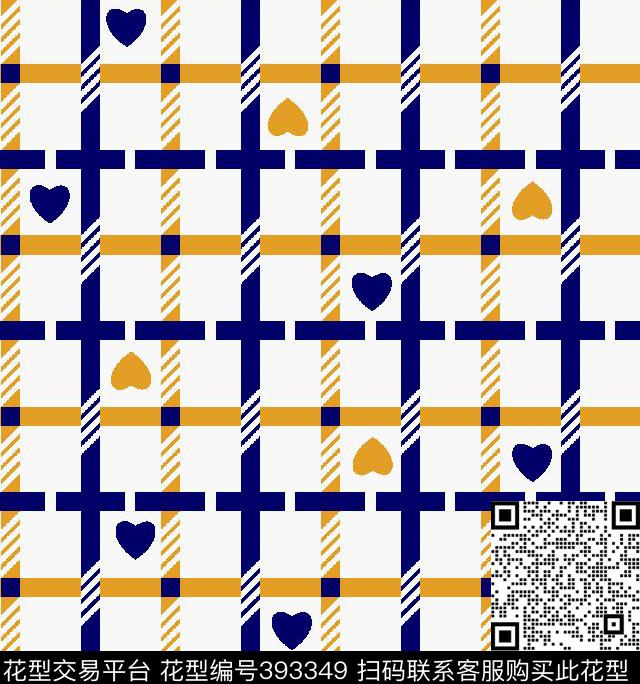 时尚大气格子传统印花华亿平台下载（图片编号: 393349） - 瓦栏（Walan）