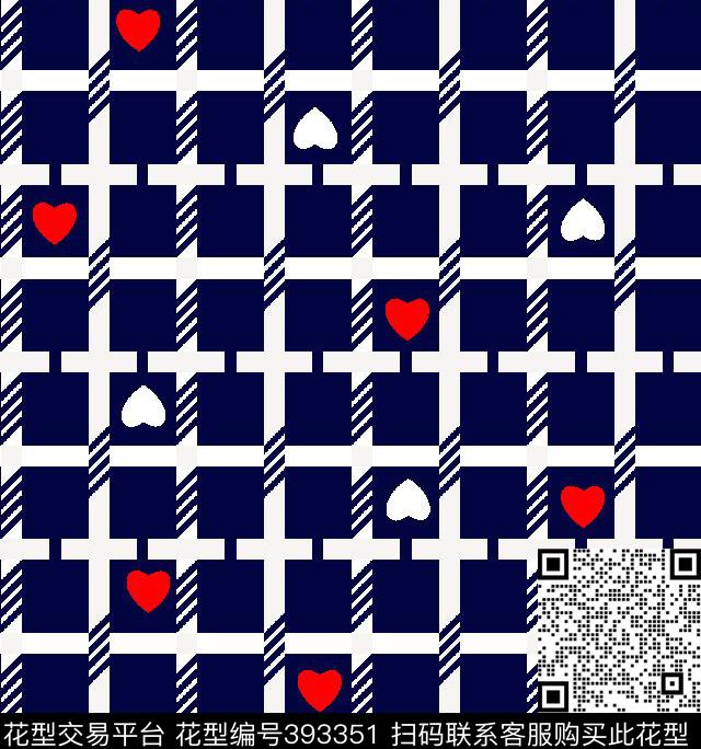 时尚大气格子传统印花华亿平台下载（图片编号: 393351） - 瓦栏（Walan）