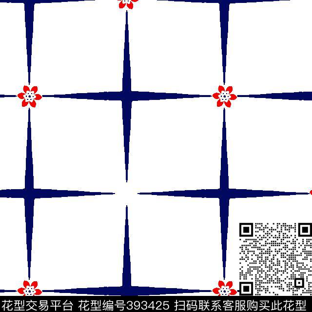 潮流格子男装传统印花华亿平台下载（图片编号: 393425） - 瓦栏（Walan）