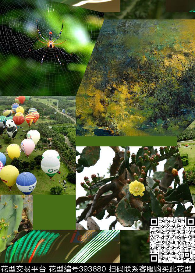 潮流抽象复古数码印花华亿平台下载（图片编号: 393680） - 瓦栏（Walan）