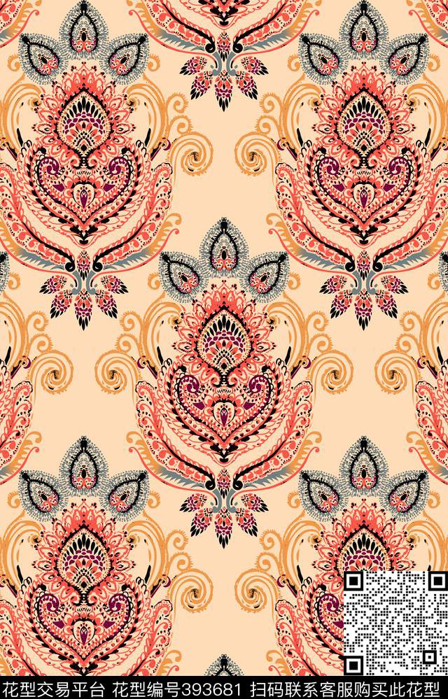 传统大牌复古传统印花华亿平台下载（图片编号: 393681） - 瓦栏（Walan）