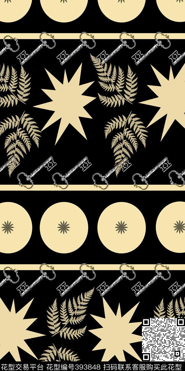 几何图案裤料满版华亿平台传统印花华亿平台下载（图片编号: 393848） - 瓦栏（Walan）