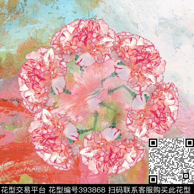 时尚花数码印花华亿平台下载（图片编号: 393868） - 瓦栏（Walan）