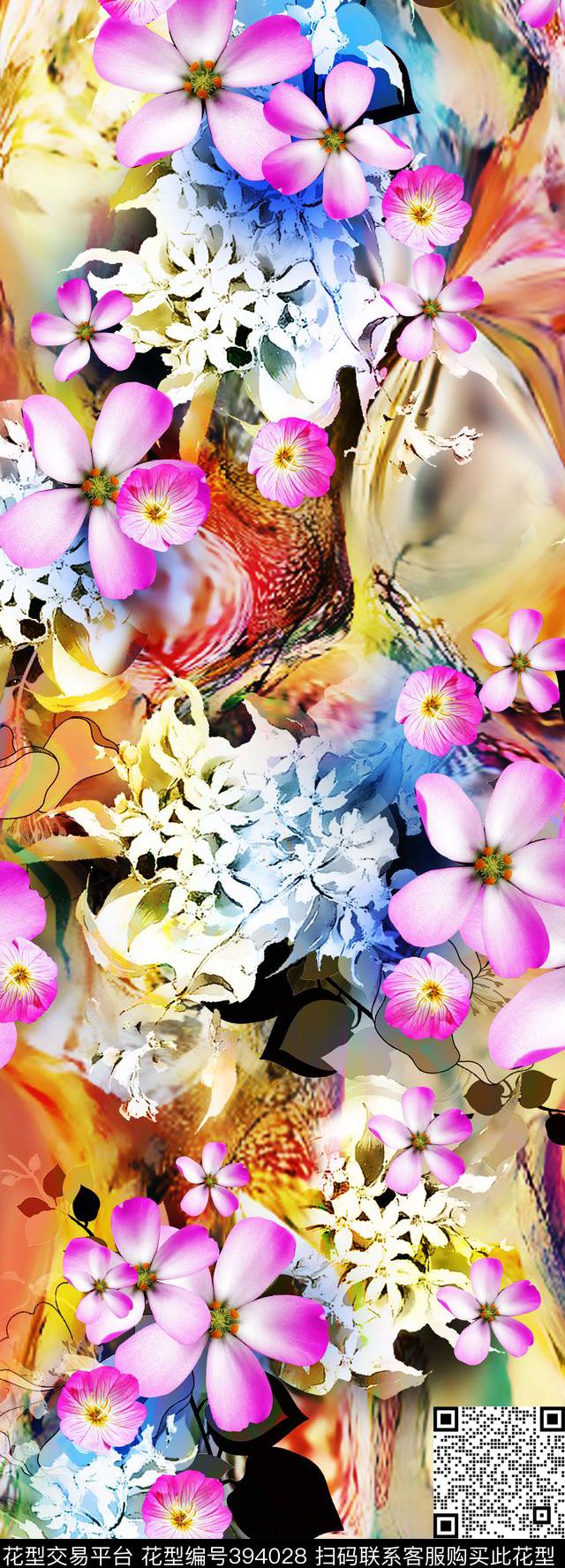 田园写意休闲数码印花华亿平台下载（图片编号: 394028） - 瓦栏（Walan）