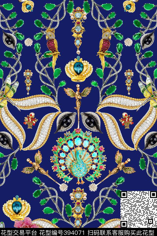 奢华珠宝数码印花华亿平台下载（图片编号: 394071） - 瓦栏（Walan）