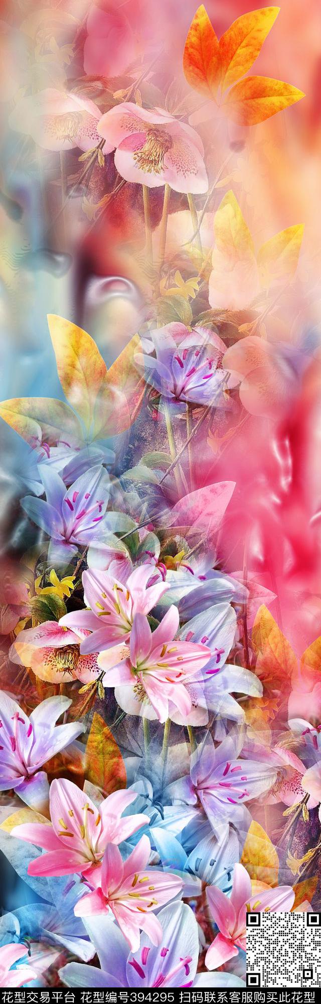 花田园写意数码印花华亿平台下载（图片编号: 394295） - 瓦栏（Walan）