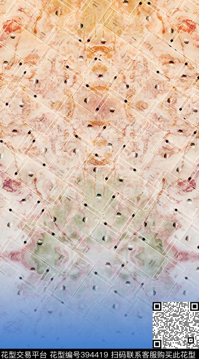 iPhone、大理石纹路叠加做裤子无疑是一个好的选择！创意印花数码印花华亿平台下载（图片编号: 394419） - 瓦栏（Walan）