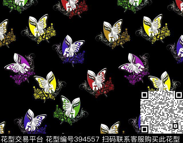 中国风脸谱民族风数码印花华亿平台下载（图片编号: 394557） - 瓦栏（Walan）