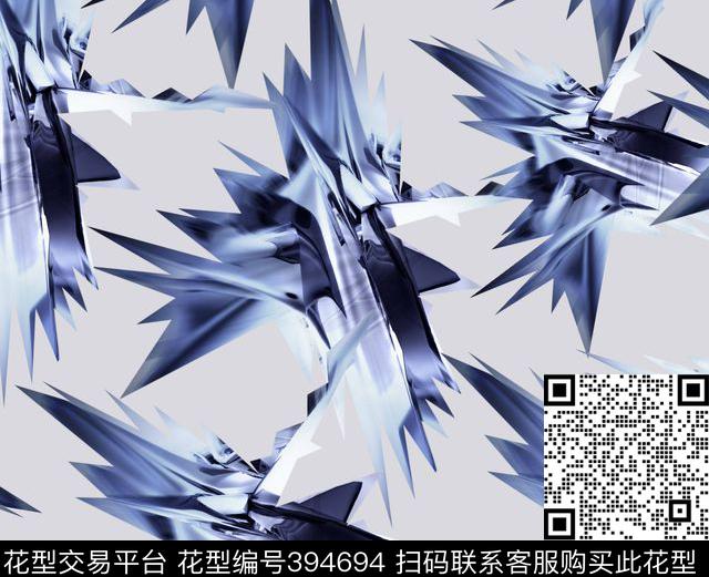 抽象复古科技数码印花华亿平台下载（图片编号: 394694） - 瓦栏（Walan）