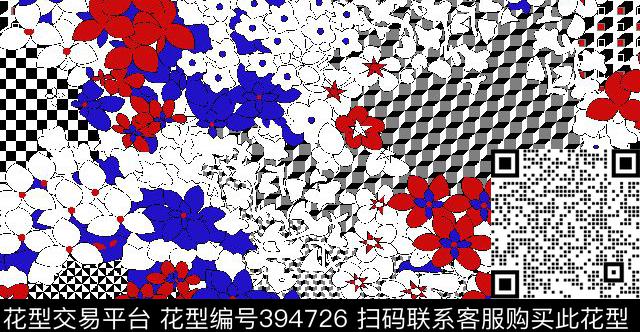 不规则几何潮流个性传统印花华亿平台下载（图片编号: 394726） - 瓦栏（Walan）