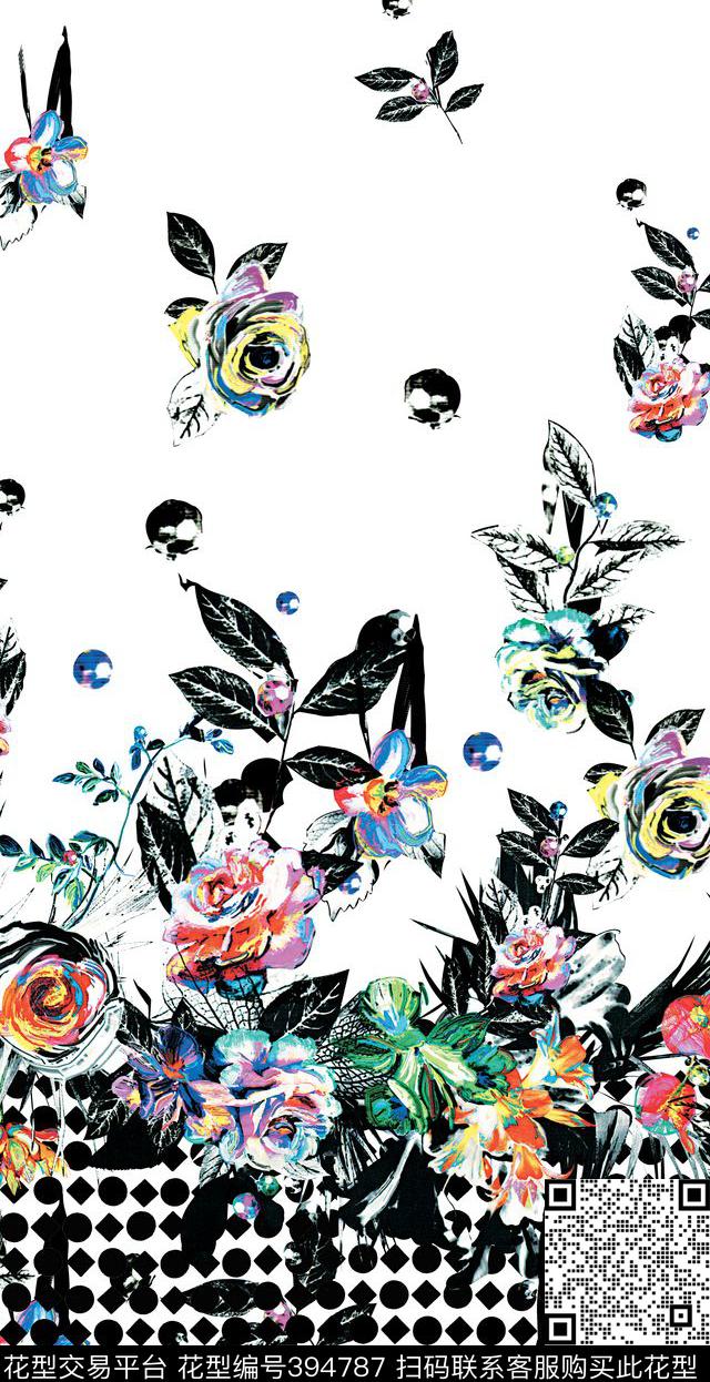 格子花流行时尚定位女装数码印花华亿平台下载（图片编号: 394787） - 瓦栏（Walan）