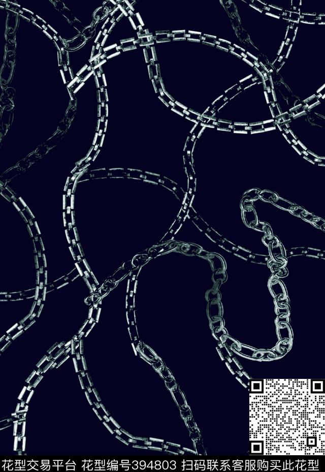链条时尚华亿平台印花传统印花华亿平台下载（图片编号: 394803） - 瓦栏（Walan）