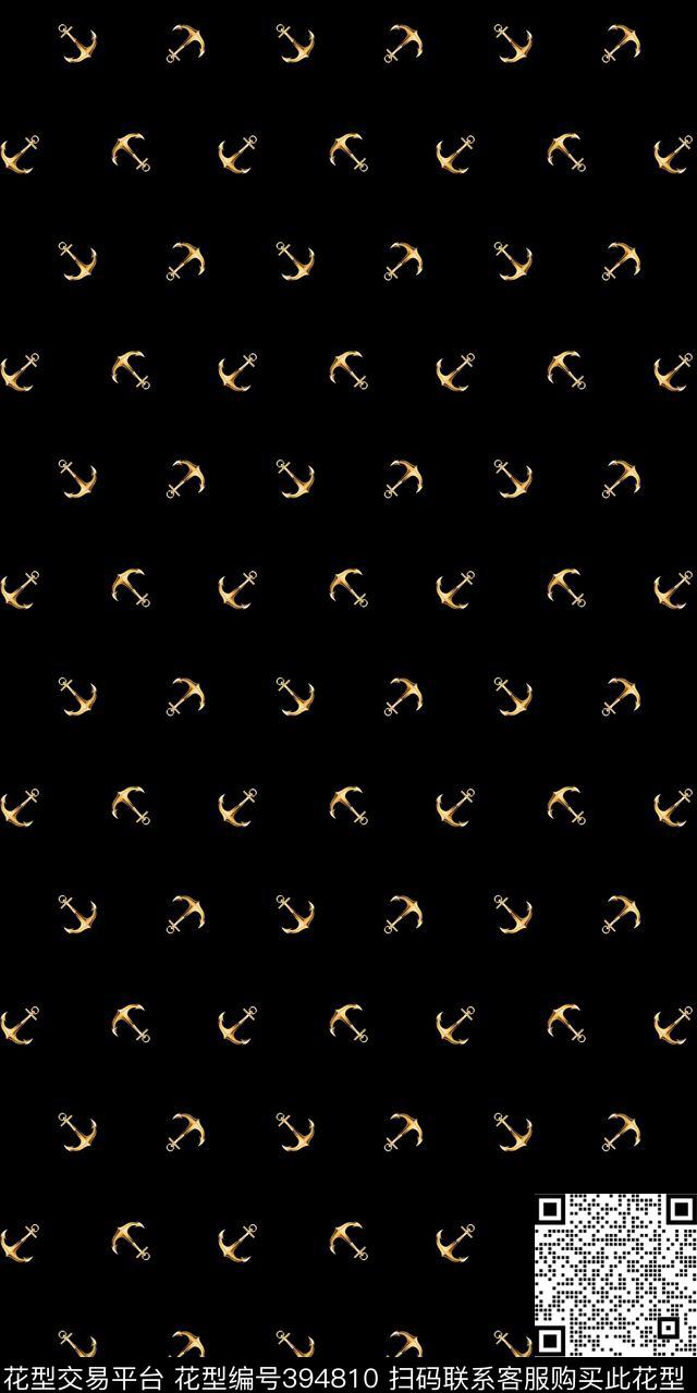 时尚休闲锚海洋水手洋阳---衬衫传统印花华亿平台下载（图片编号: 394810） - 瓦栏（Walan）