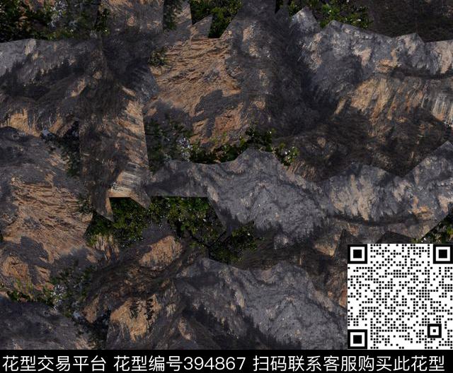 潮流抽象复古数码印花华亿平台下载（图片编号: 394867） - 瓦栏（Walan）