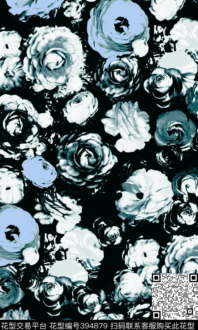 花朵花卉印花传统印花华亿平台下载（图片编号: 394879） - 瓦栏（Walan）