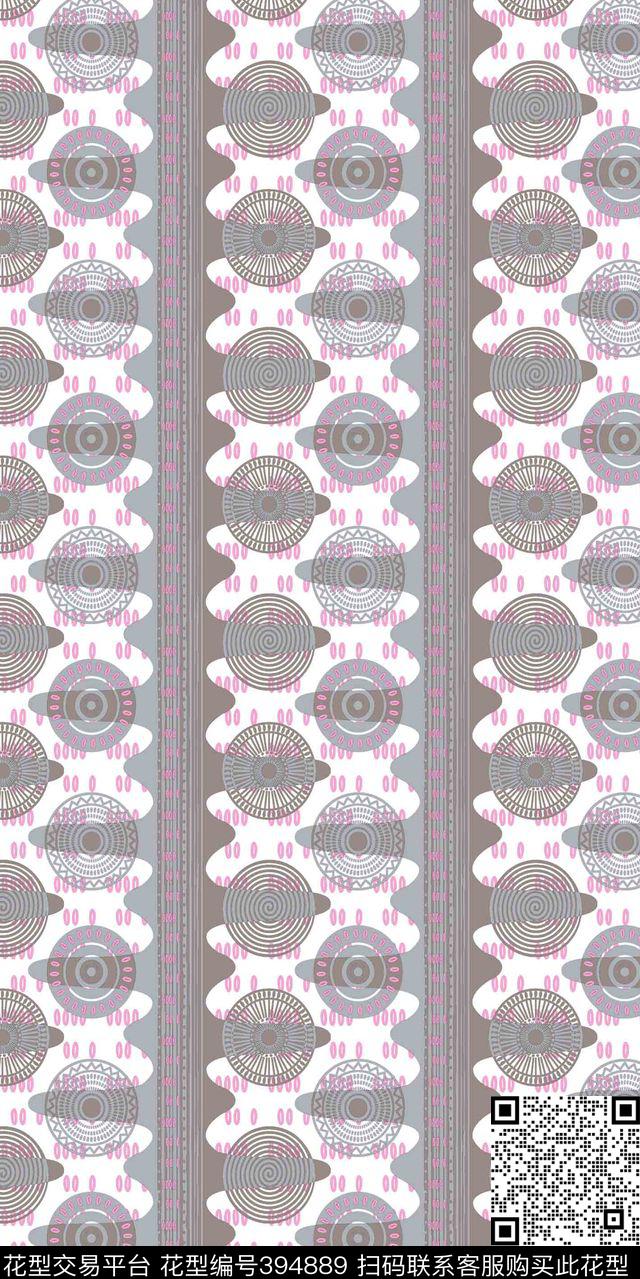 复古几何民族风格传统印花华亿平台下载（图片编号: 394889） - 瓦栏（Walan）