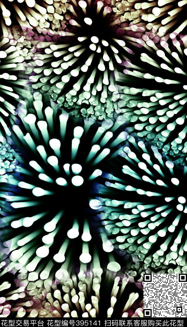 女装四方连续抽象几何数码印花华亿平台下载（图片编号: 395141） - 瓦栏（Walan）