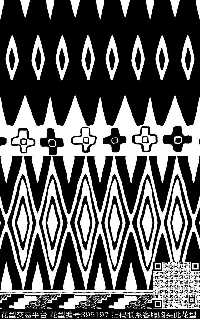 民族风几何民族风几何传统印花华亿平台下载（图片编号: 395197） - 瓦栏（Walan）