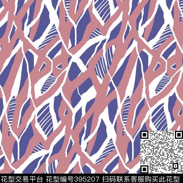 时尚气质几何线条传统印花华亿平台下载（图片编号: 395207） - 瓦栏（Walan）