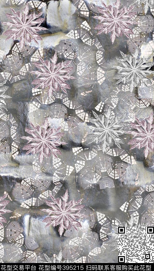 机理写意珠光宝气系列数码印花华亿平台下载（图片编号: 395215） - 瓦栏（Walan）