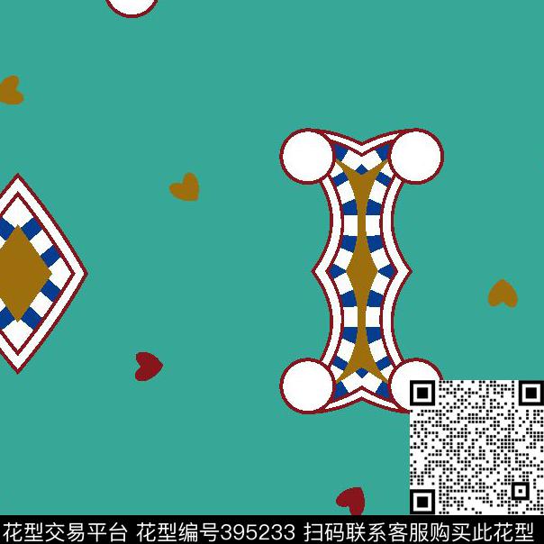 异形传统印花华亿平台下载（图片编号: 395233） - 瓦栏（Walan）