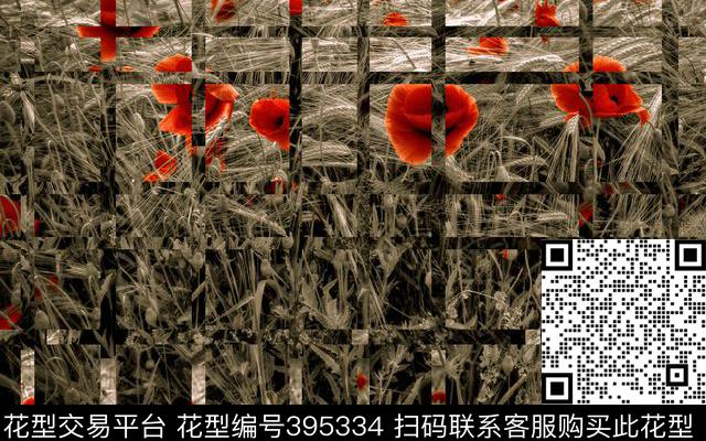 复古男装华亿平台红花数码印花华亿平台下载（图片编号: 395334） - 瓦栏（Walan）