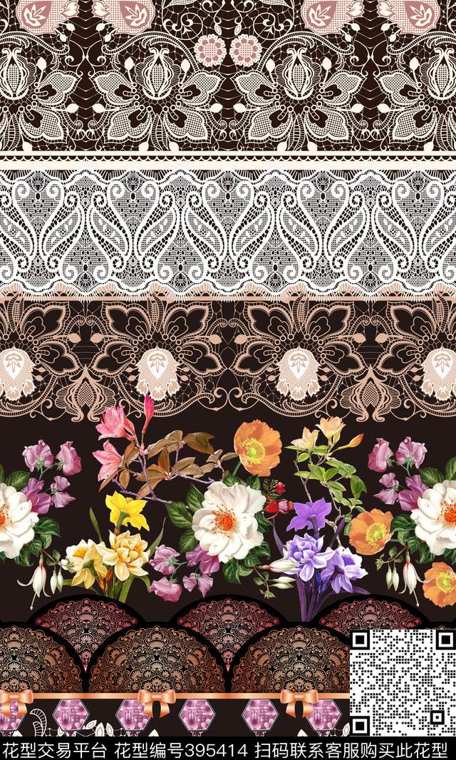 定位蕾丝数码印花华亿平台下载（图片编号: 395414） - 瓦栏（Walan）