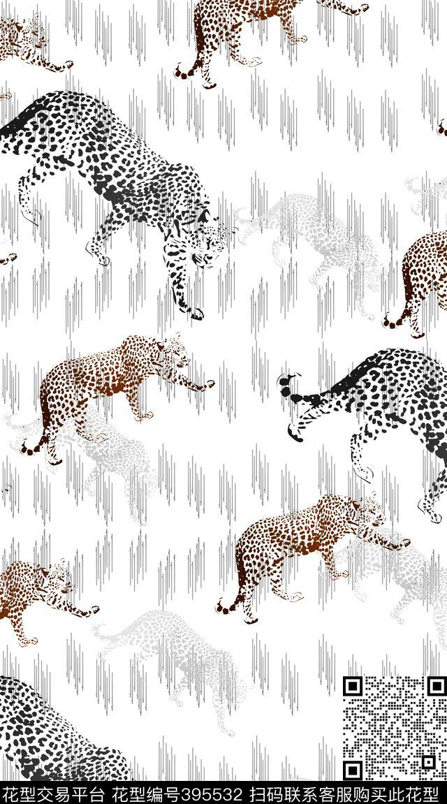 动物纹豹纹衬衫传统印花华亿平台下载（图片编号: 395532） - 瓦栏（Walan）