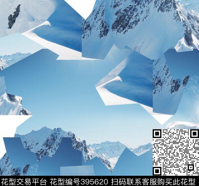 潮流风景复古数码印花华亿平台下载（图片编号: 395620） - 瓦栏（Walan）