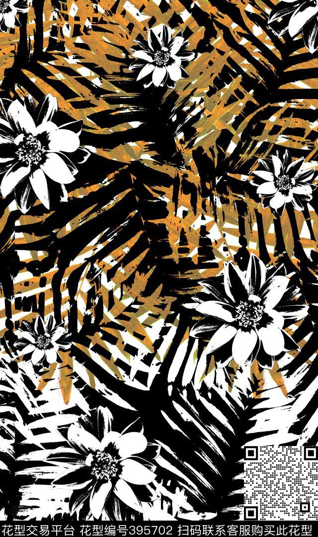 T桖花卉女装传统印花华亿平台下载（图片编号: 395702） - 瓦栏（Walan）