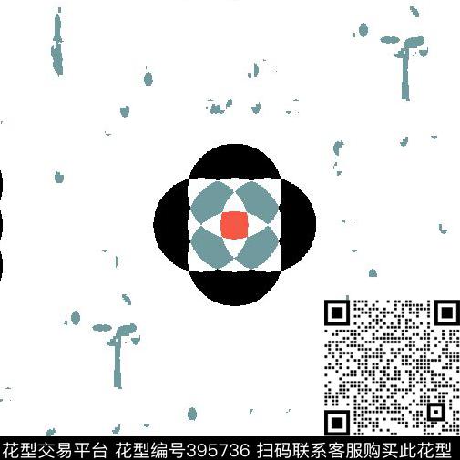 简单方块传统印花华亿平台下载（图片编号: 395736） - 瓦栏（Walan）