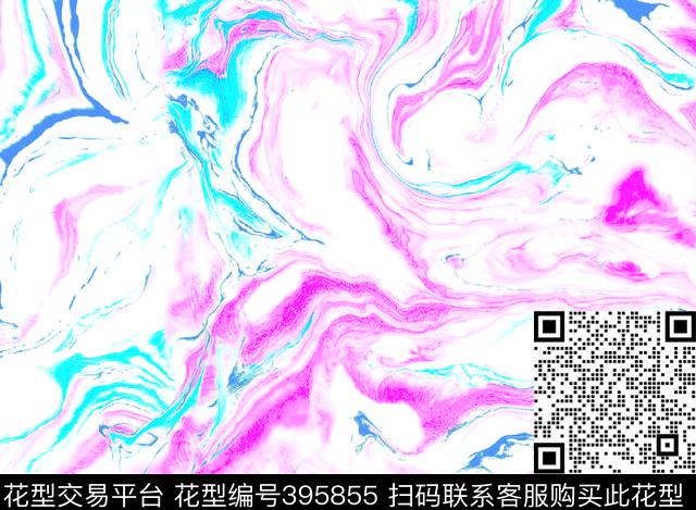 抽象水纹印花图案传统印花华亿平台下载（图片编号: 395855） - 瓦栏（Walan）