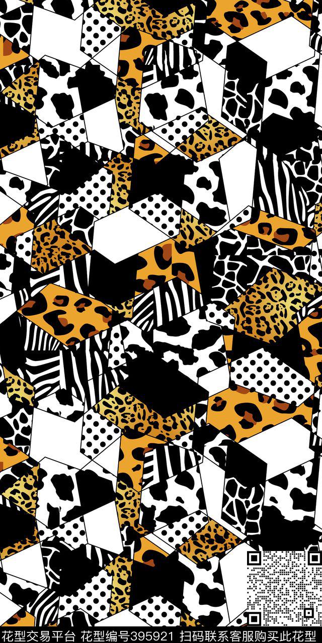 豹纹几何男装传统印花华亿平台下载（图片编号: 395921） - 瓦栏（Walan）