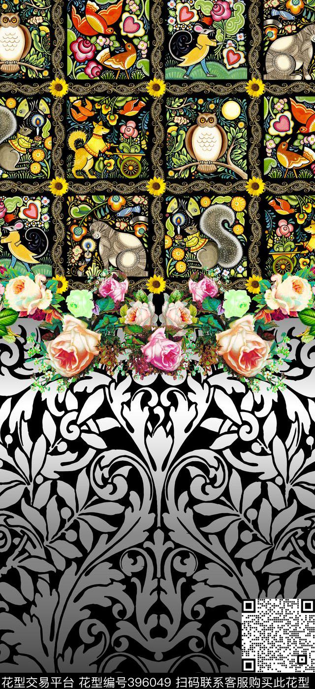 欧洲民俗装饰画数码印花华亿平台下载（图片编号: 396049） - 瓦栏（Walan）