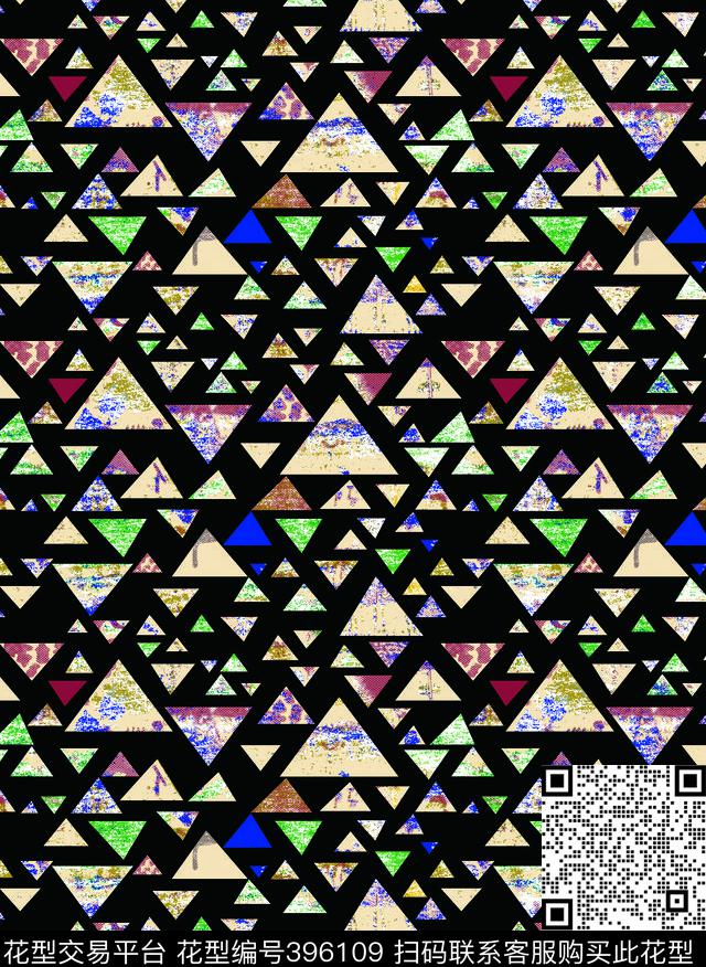 衬衫家纺小三角烂点传统印花华亿平台下载（图片编号: 396109） - 瓦栏（Walan）