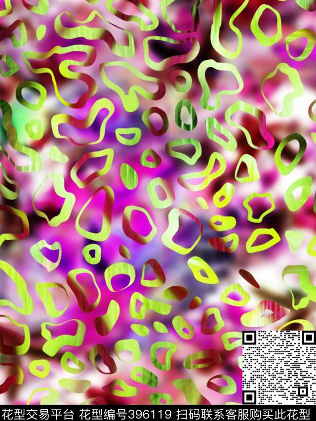 抽象写意田园数码印花华亿平台下载（图片编号: 396119） - 瓦栏（Walan）