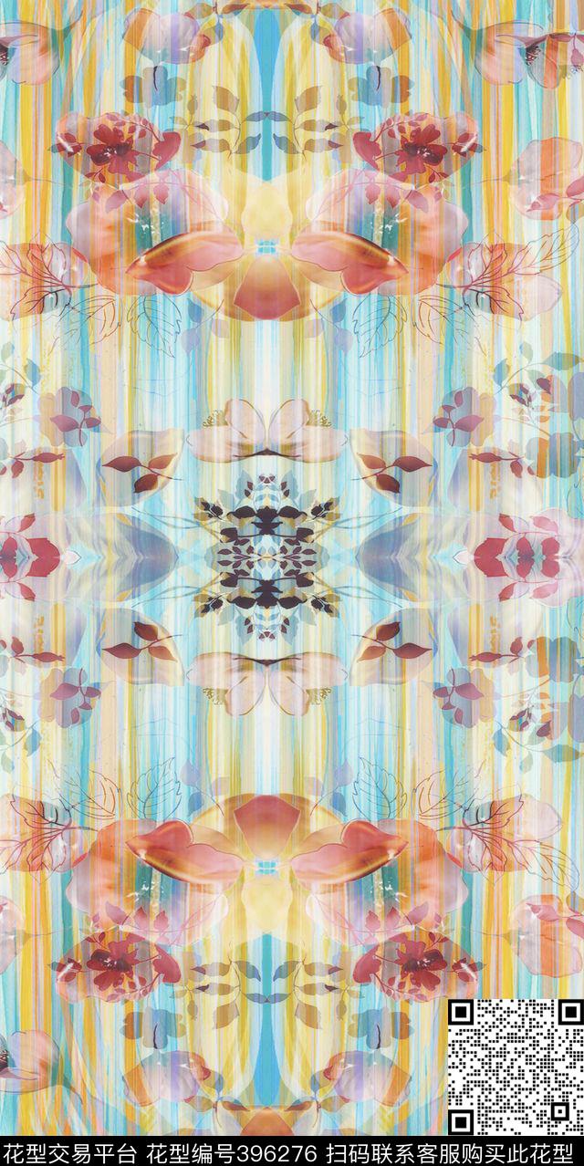 欧美日韩花卉数码印花华亿平台下载（图片编号: 396276） - 瓦栏（Walan）