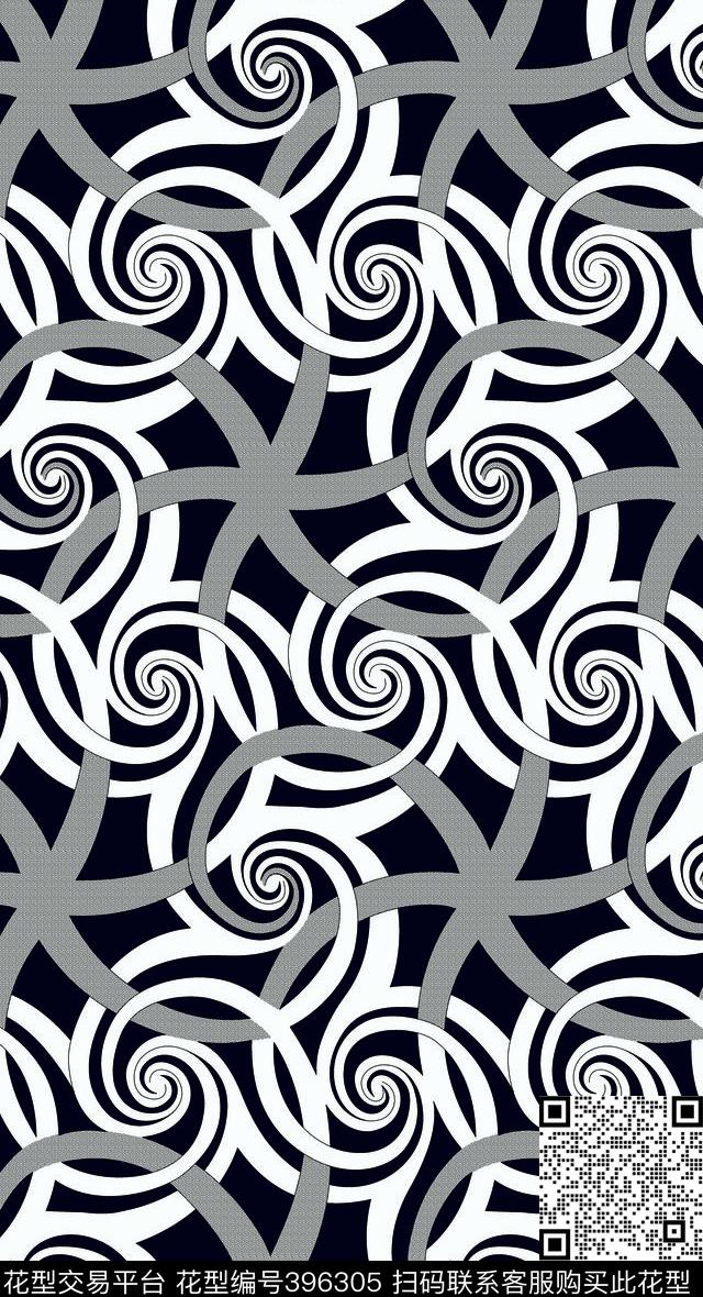 简约圈圈点点传统印花华亿平台下载（图片编号: 396305） - 瓦栏（Walan）